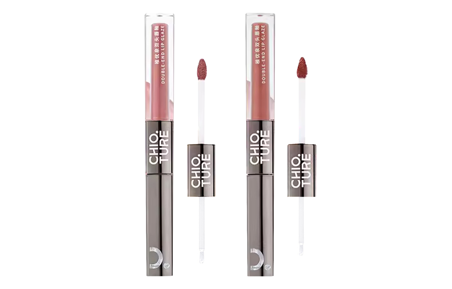 

Двойной стойкий блеск для губ с зеркальным эффектом, легко наносится, натуральный оттенок, 4,4 г*2 CHIOTURE