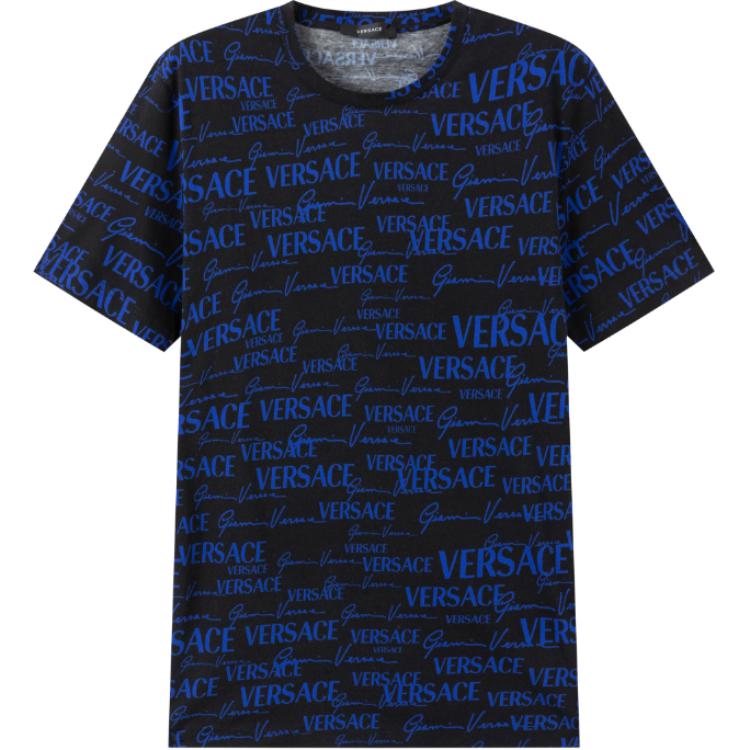 VERSACE Футболка унисекс синяя — фото 3