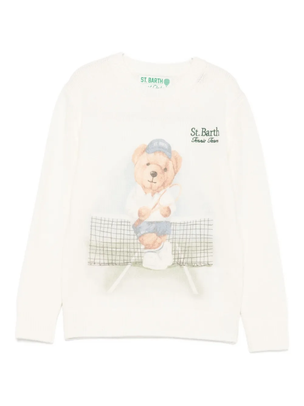 

Свитер с графическим принтом Mc2 Saint Barth Kids, белый