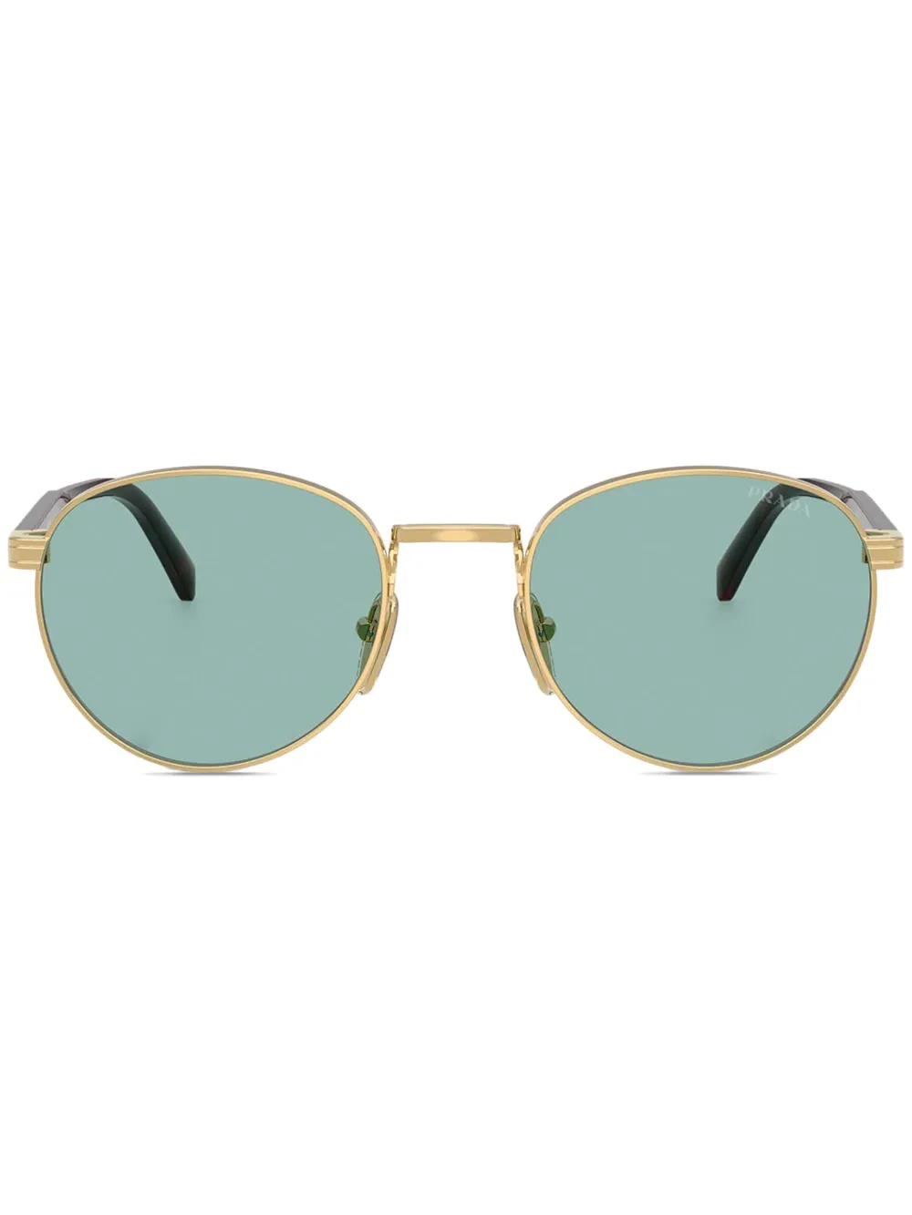 

Солнцезащитные очки в круглой оправе Prada Eyewear, золотой