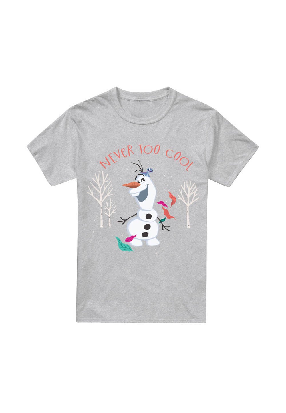 

Футболка с принтом FROZEN OLAF NEVER TOO COOL Disney, серый