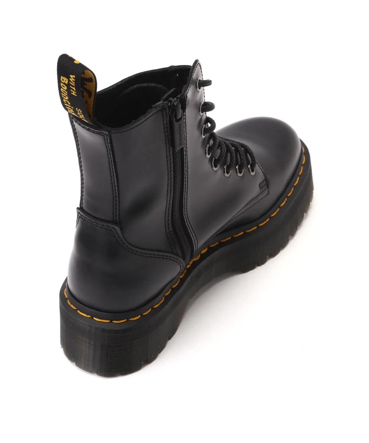 Ботинки JADON 8EYE BOOTS Dr. Martens на толстой подошве, чёрные — фото 4