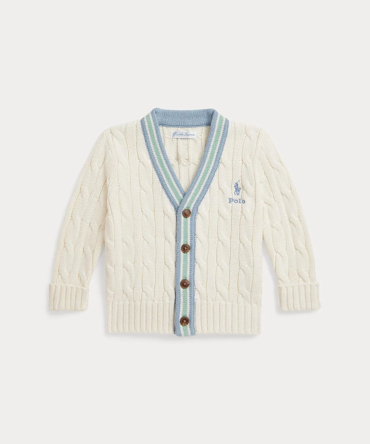 Кардиган хлопковый крикетный Polo Ralph Lauren, натуральный