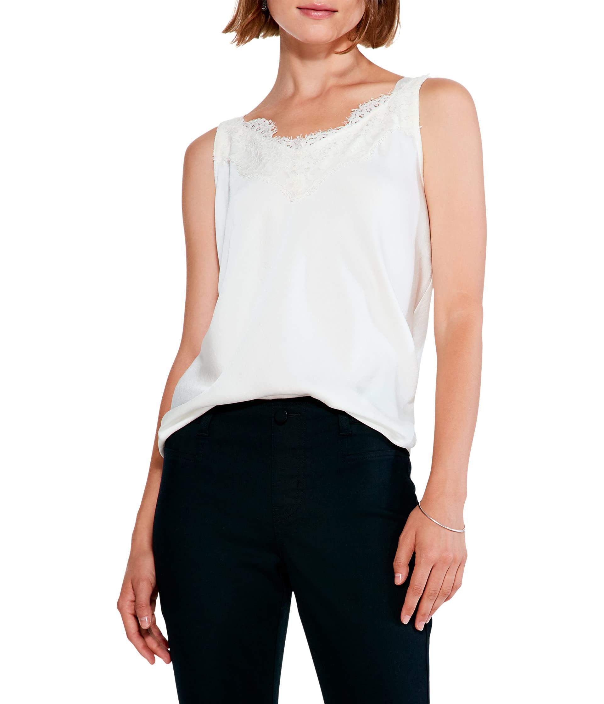 

Топ NIC+ZOE Lace Cami Tank, Bone