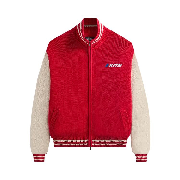 

Свитер Kith x BMW Wyona Full Zip Sweater Cinnabar, красный