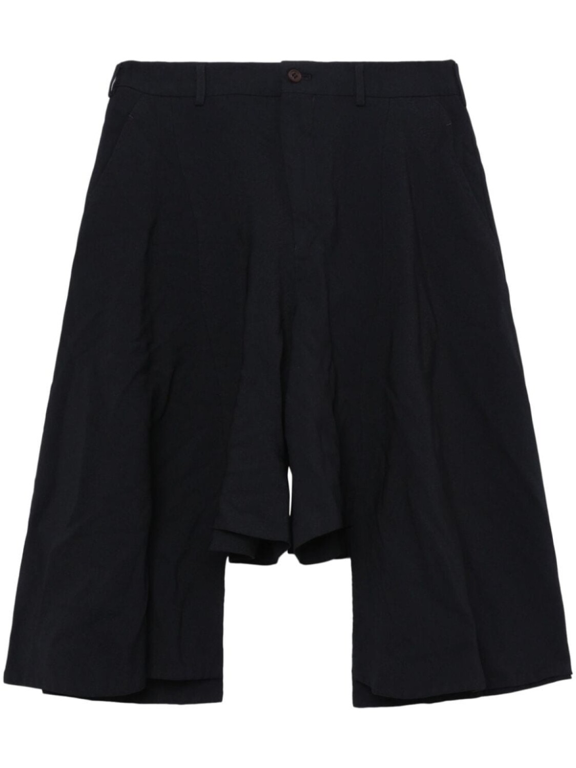 

Шорты асимметричного кроя с жатым эффектом Comme des Garçons Homme Plus, черный