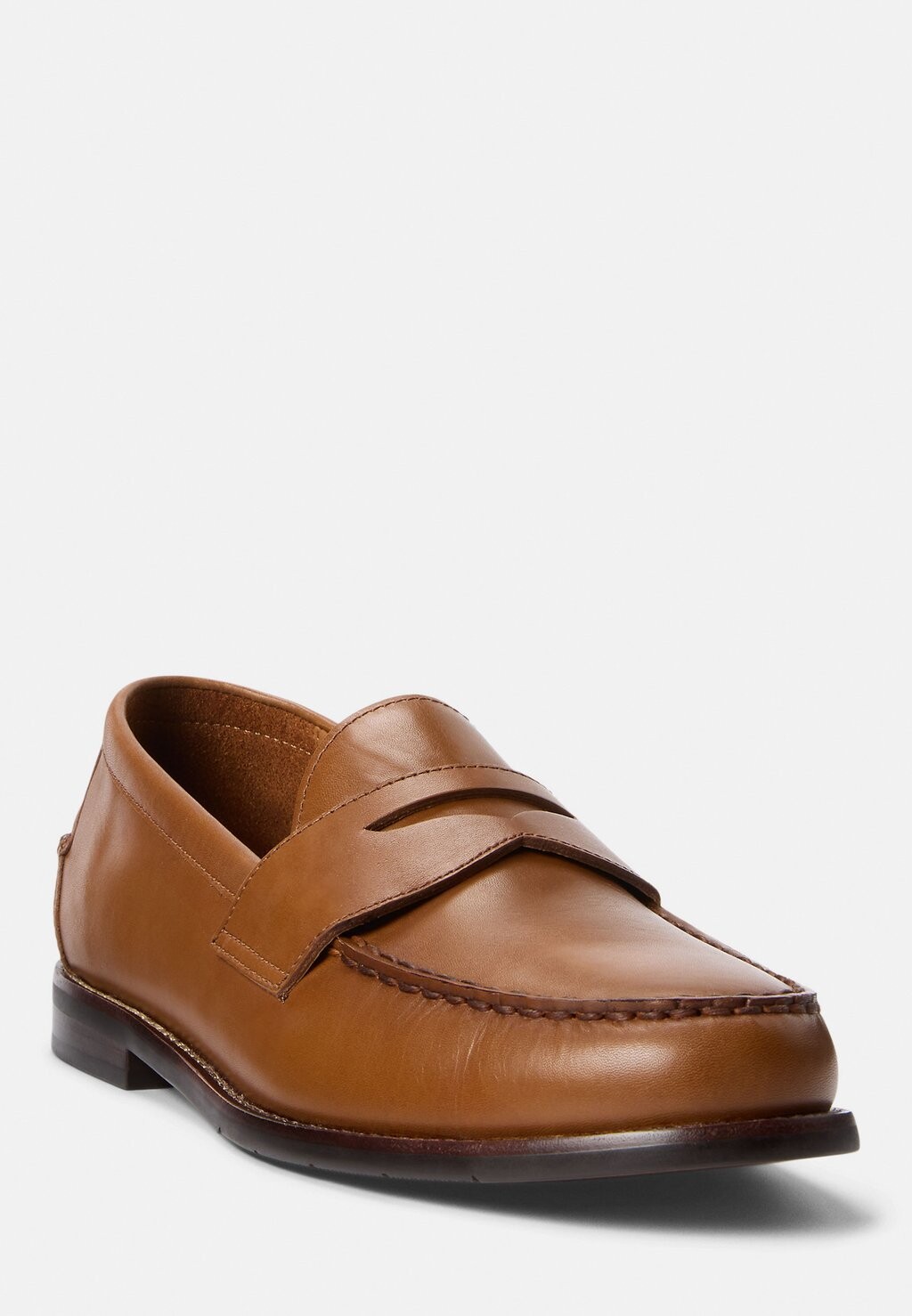 Лоферы ALSTON LEATHER PENNY LOAFER Ralph Lauren, коньяк — фото 2