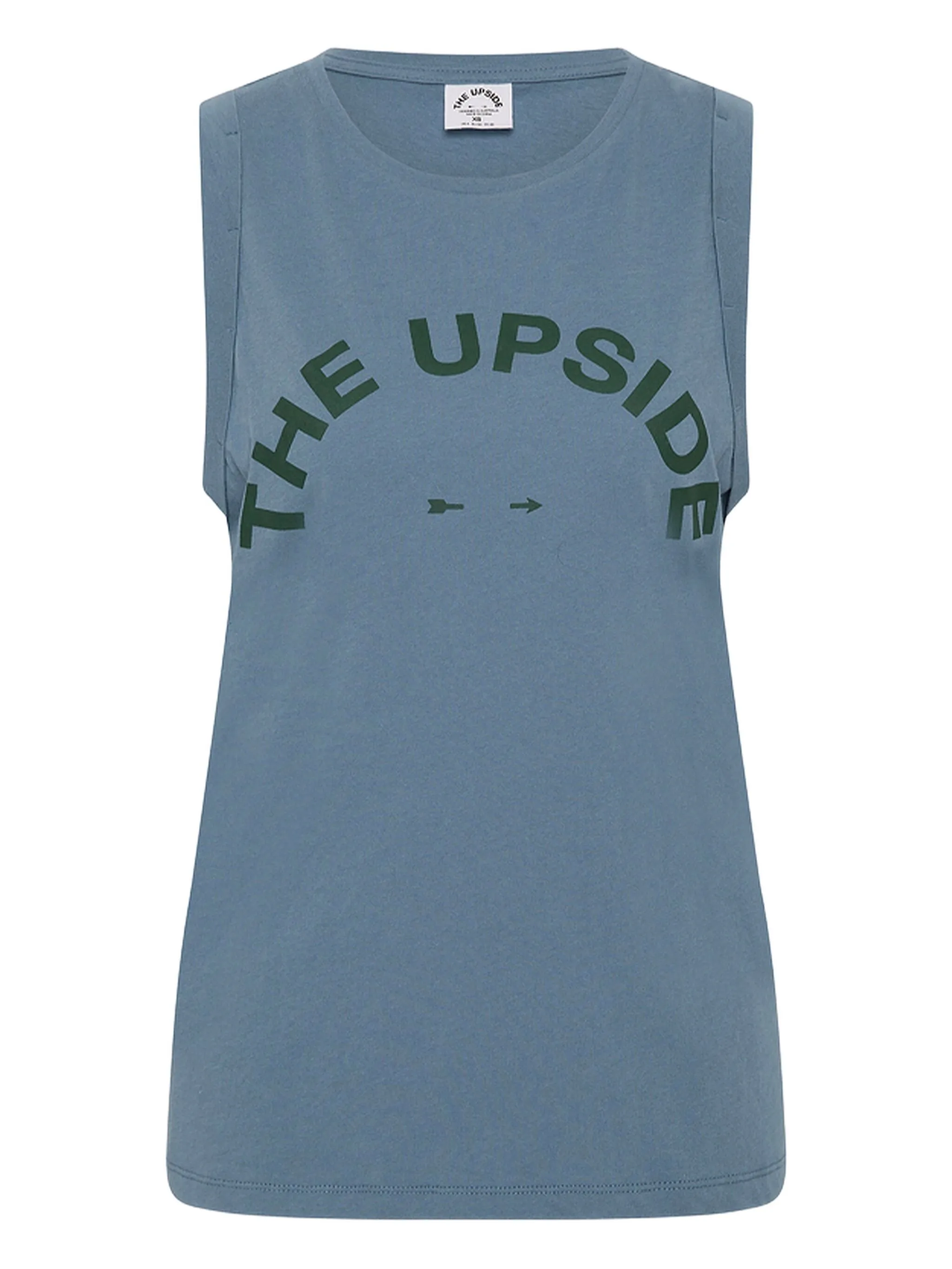 

Топ Jeet с логотипом The Upside, синий