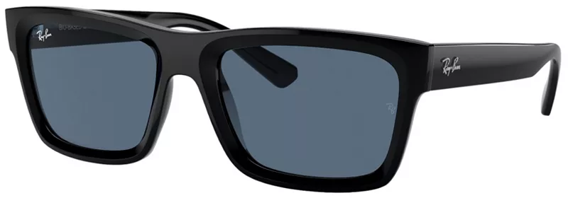 

Солнцезащитные очки Ray-Ban Warren на биологической основе, черный/темно-синий