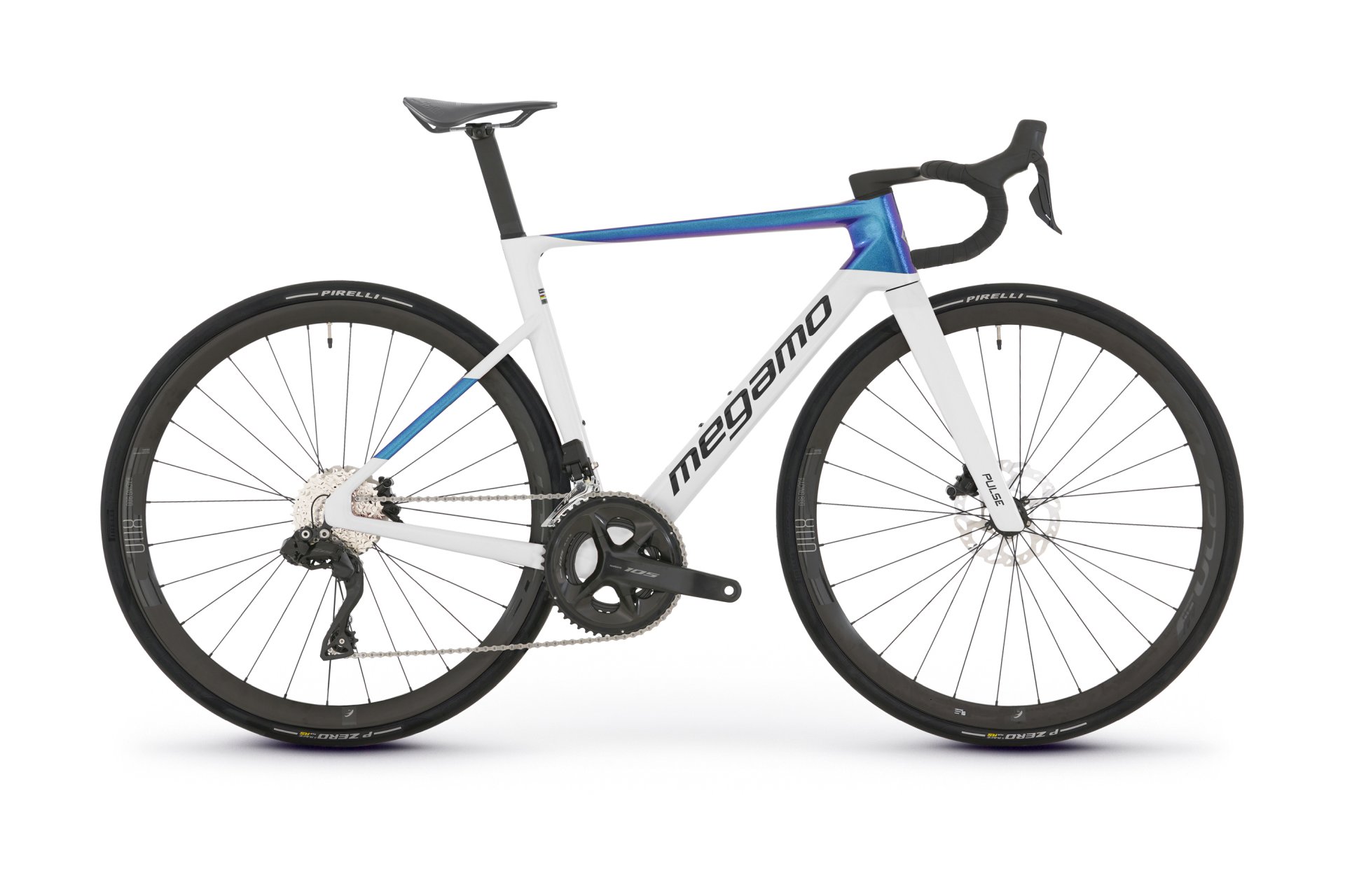 

Шоссейный велосипед Megamo Pulse 15 - 28 дюймов - diamant - 2026, weiß | white blue