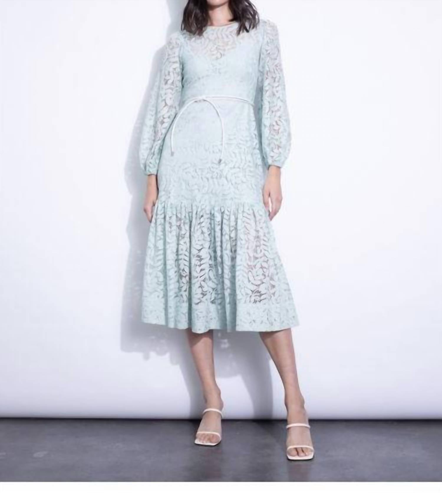 

Платье миди Chiara Lace в цвете Aqua Karina Grimaldi