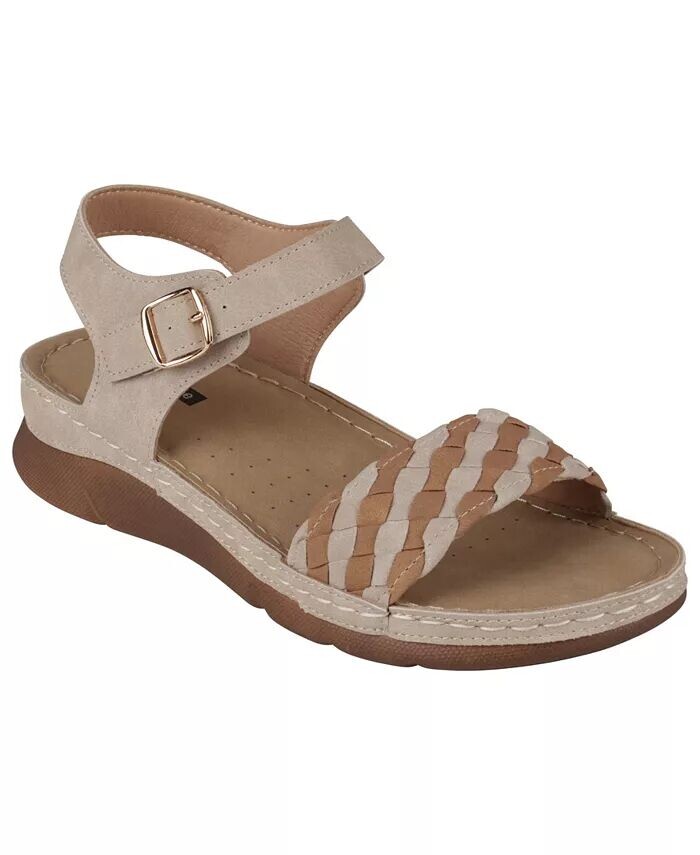 Женские сандалии Millis Comfort Flat GC Shoes, коричневый/бежевый