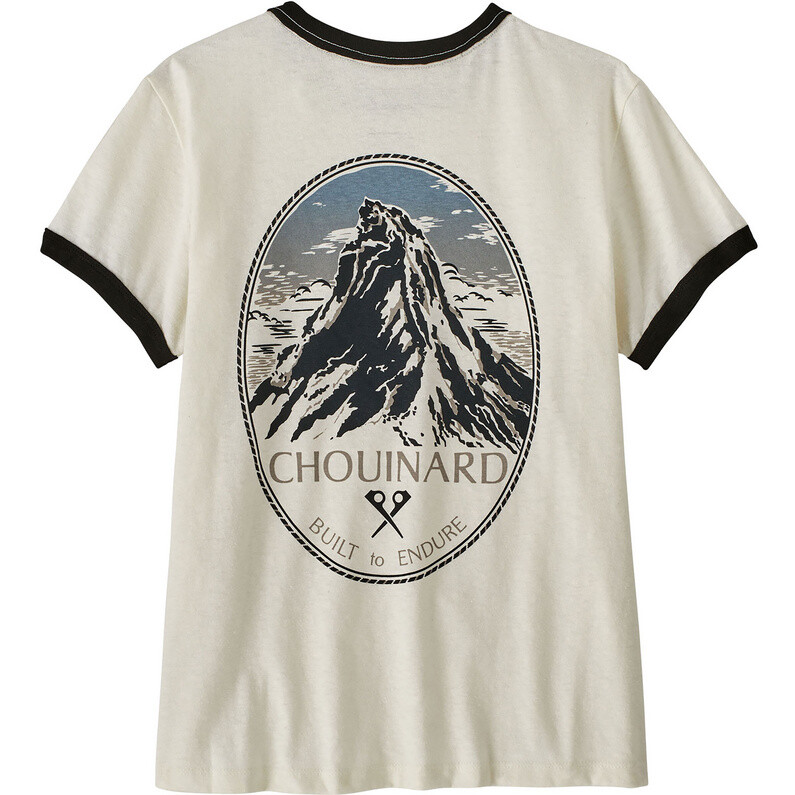 

Женская футболка Ringer Chouinard Crest Patagonia, белый