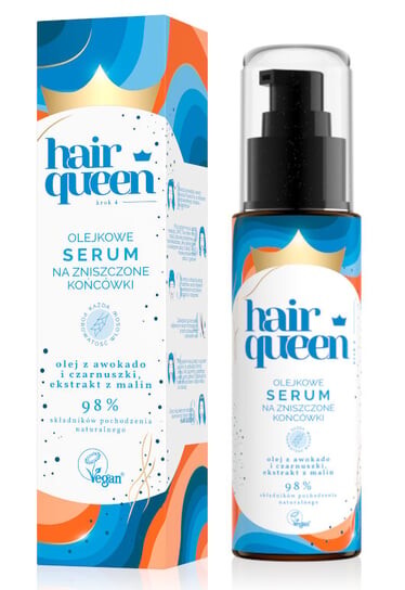 

Масляная сыворотка для поврежденных кончиков волос, 80 мл Hair Queen
