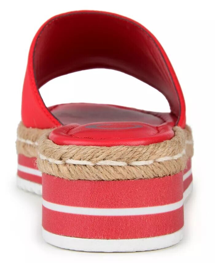 Женские босоножки Rosey Espadrille на танкетке на платформе Journee Collection, красный — фото 3