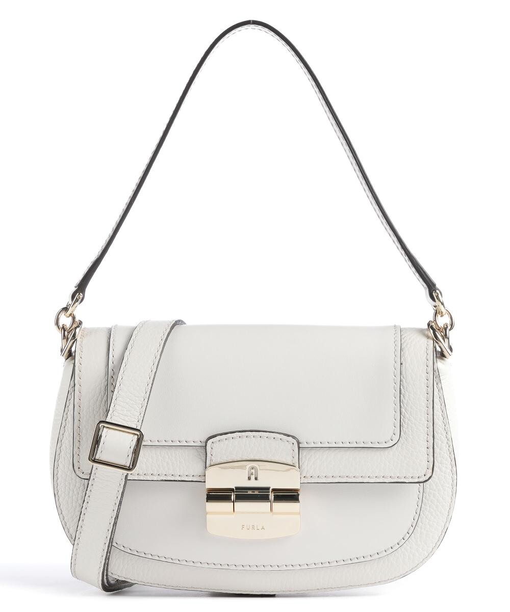 

Сумка через плечо Club 2 S из зерненой кожи Furla, белый