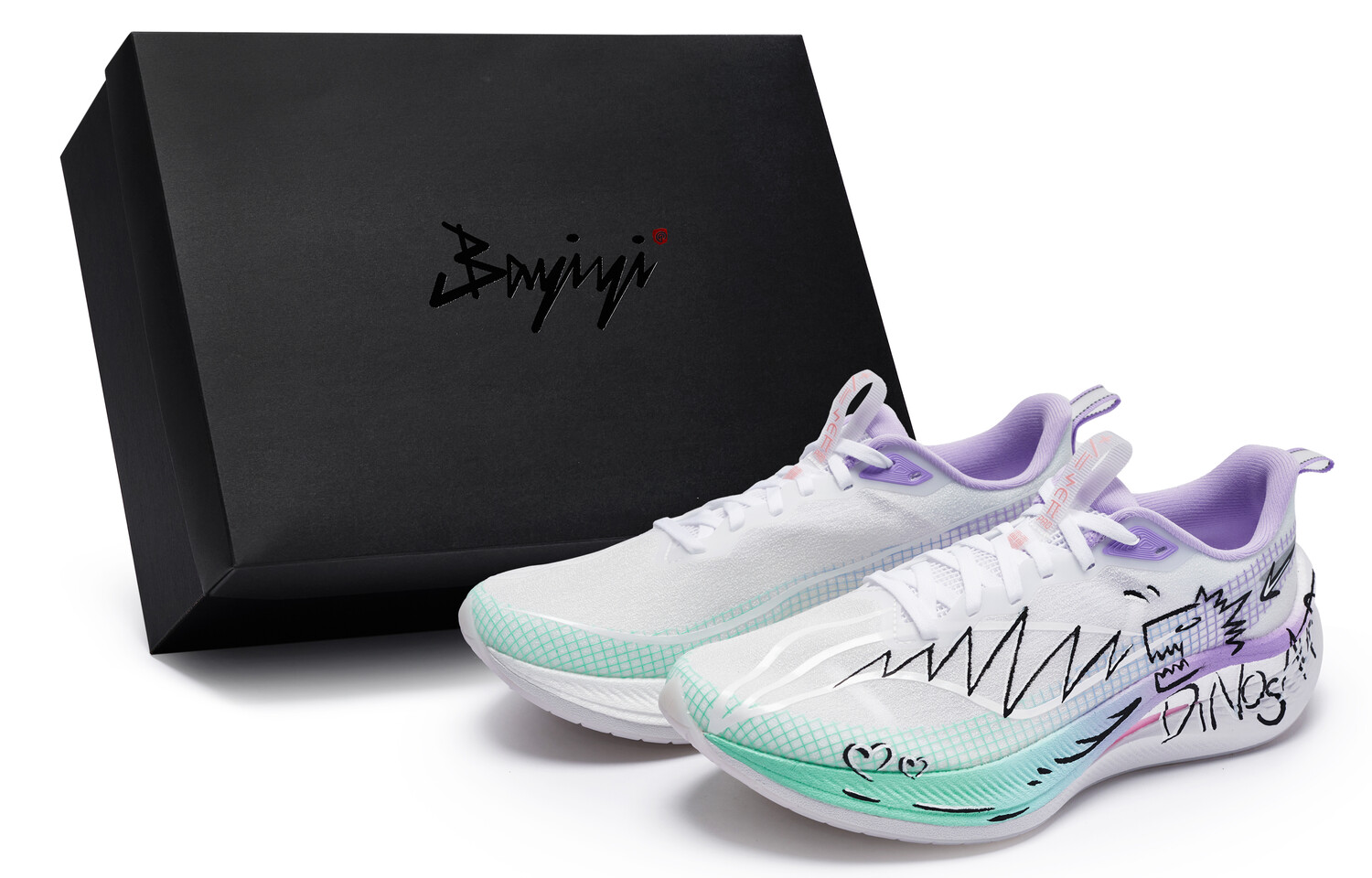 

Кроссовки женские Red Hare 7 Pro с низким верхом Фиолетовый/зеленый/черный Lining