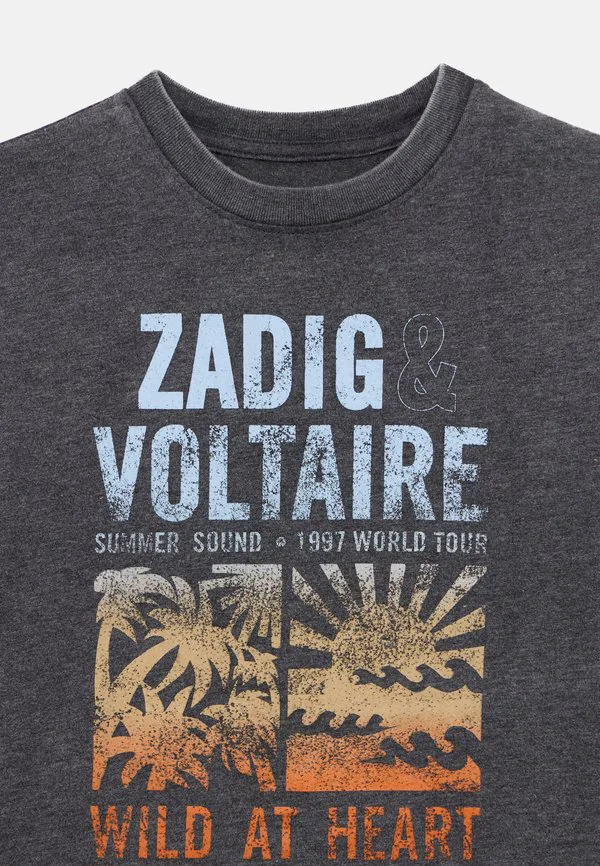 Футболка с короткими рукавами, унисекс, с принтом. Zadig & Voltaire, Black — фото 3