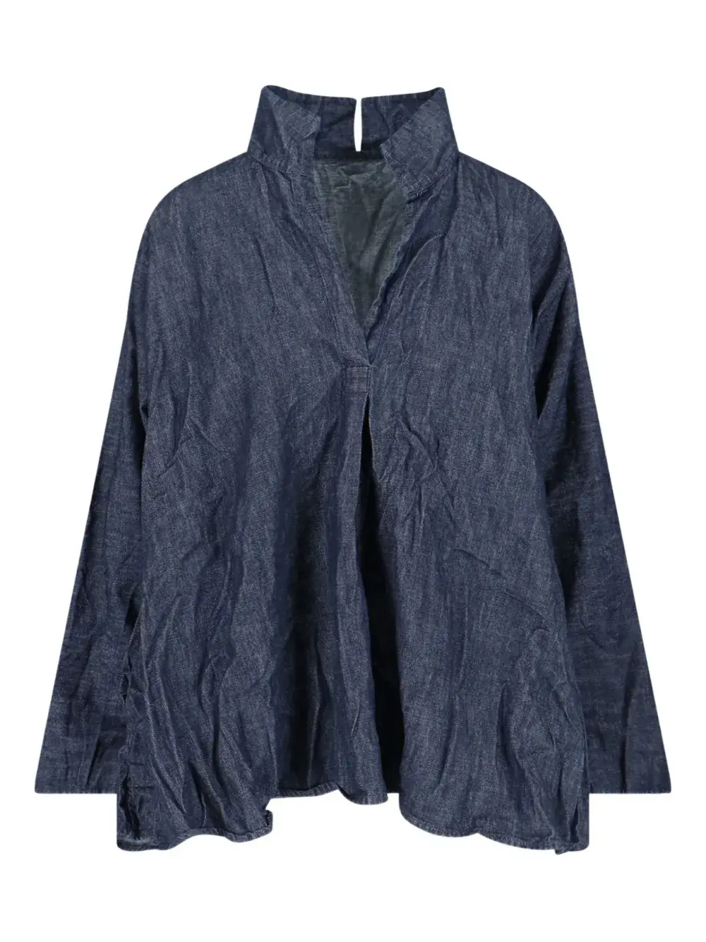 

Блузка с воротником и V-образным вырезом Daniela Gregis, синий