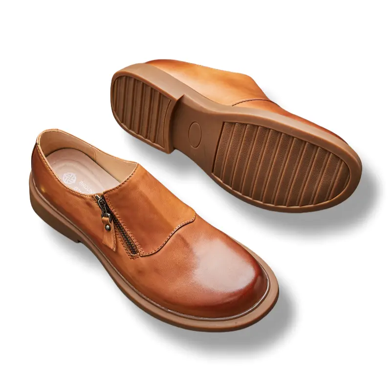 Туфли мужские Men"s Casual Men Low-Top Brounvanm, цвет Yellow Brown — фото 4