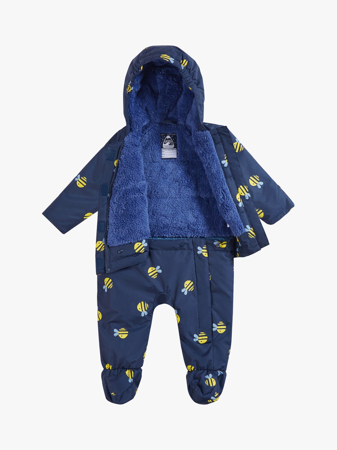 Костюм для детской коляски 2 в 1 Bee Rambler, пальто Frugi, темно-синий/мульти — фото 3