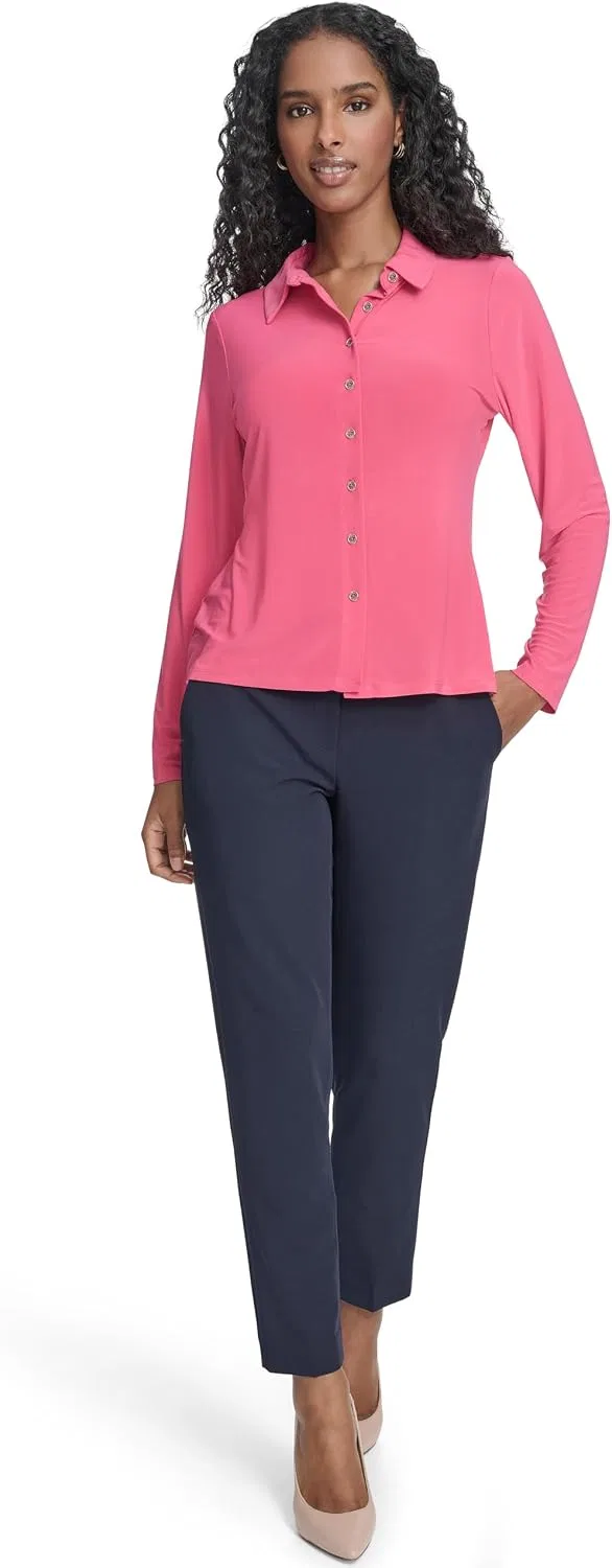Блуза с длинным рукавом, Softwork Top, Tommy Hilfiger, розовый — фото 2
