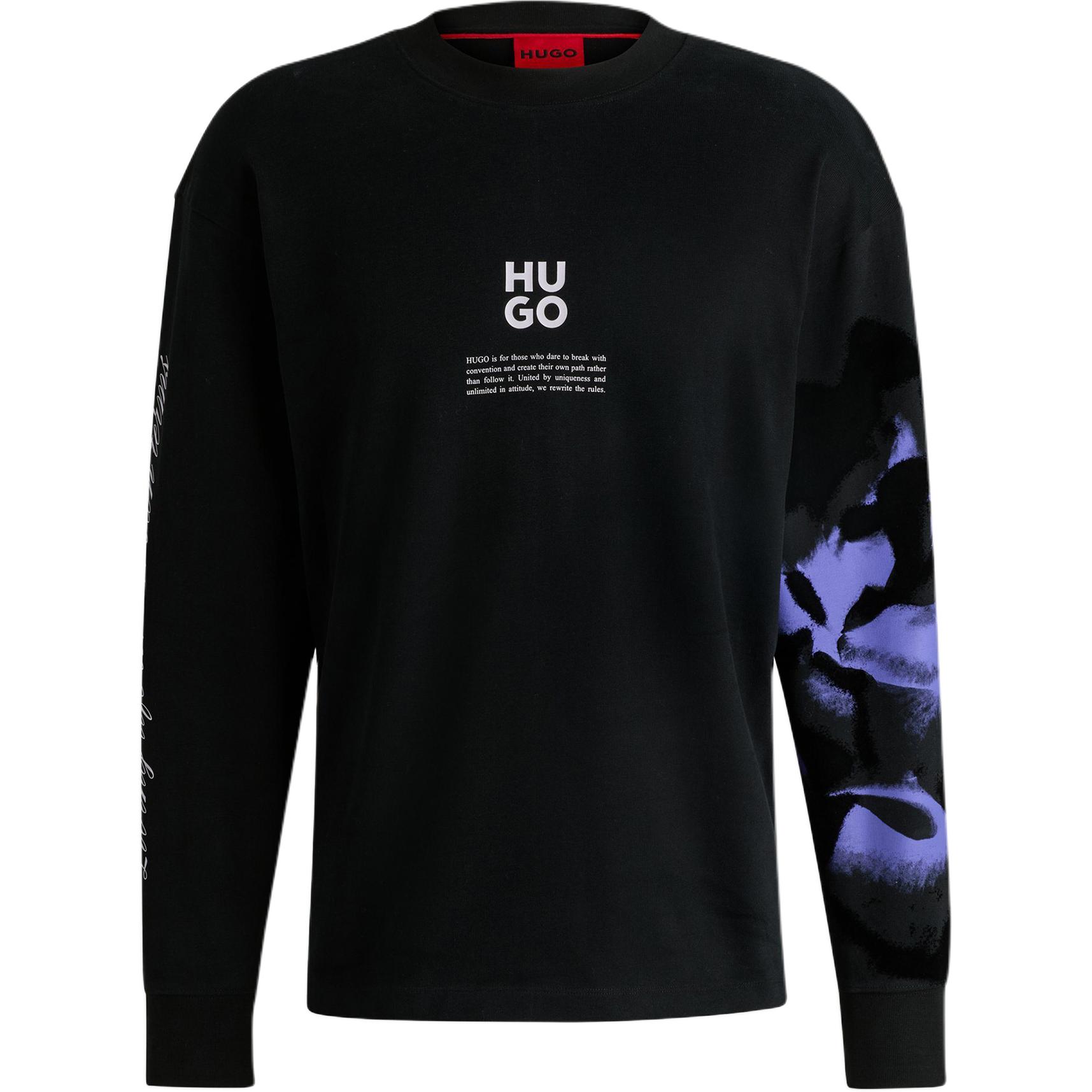 

Свитшут с принтом логотипа HUGO BOSS, черный