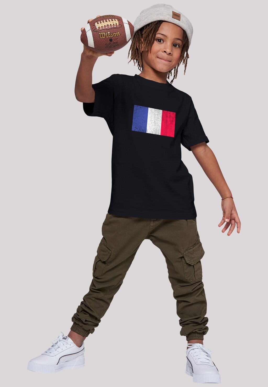 

Футболка с принтом FRANKREICH FLAGGE DISTRESSED F4NT4STIC, цвет schwarz