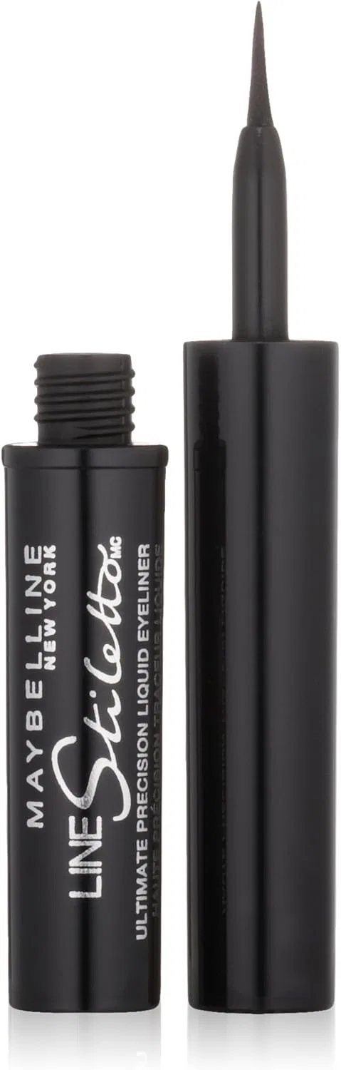 Подводка для глаз Maybelline New York Line Stiletto Ultimate Precision Liquid Eyeliner 0.05 oz, черный