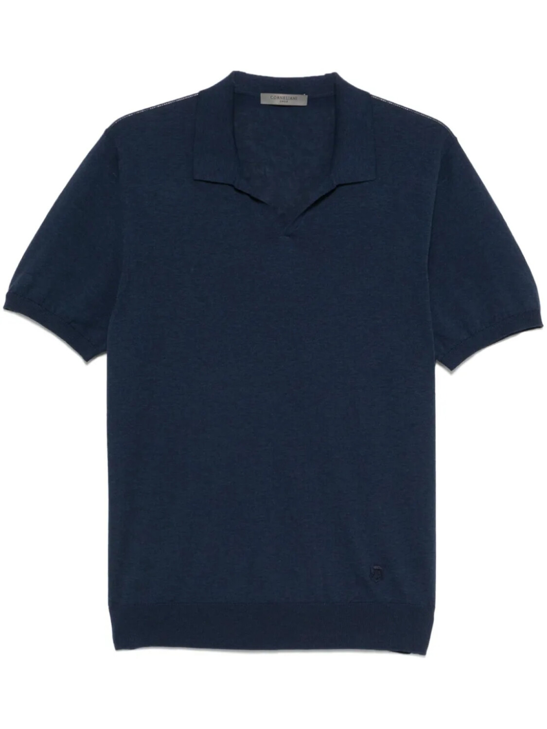 

Футболка-поло Corneliani из хлопка, синий