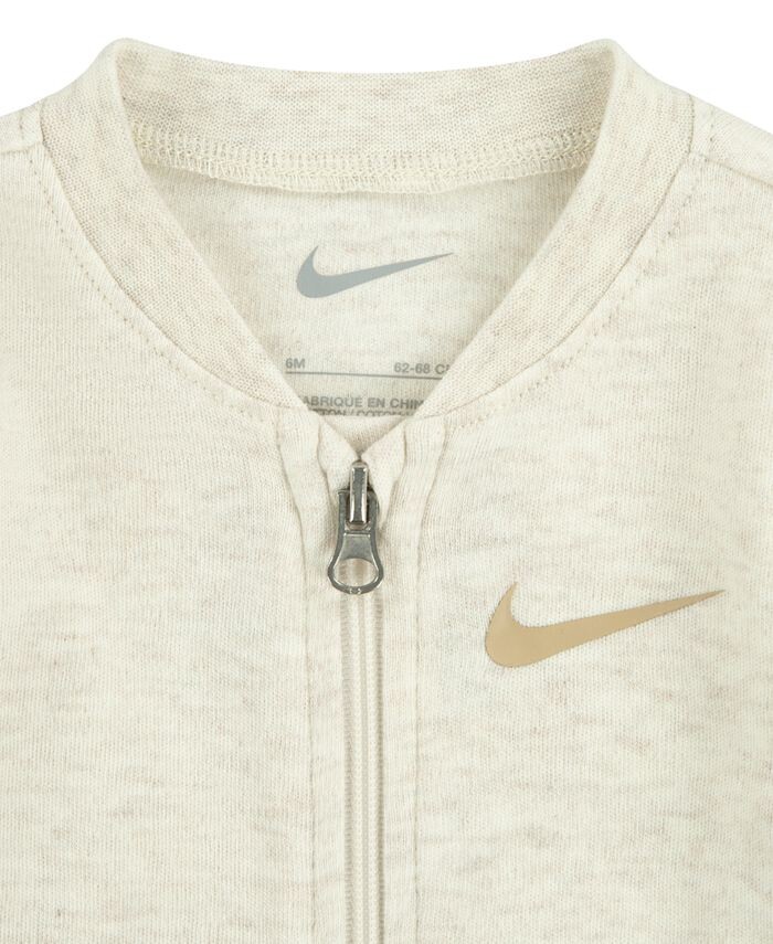 Комбинезон на ножках Essentials для мальчиков и девочек Nike, слоновая кость/кремовый — фото 4