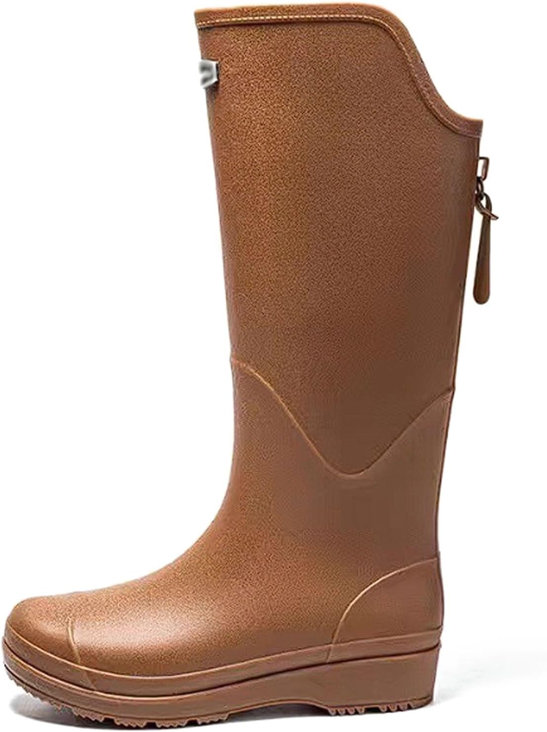 

Унисекс высокие водонепроницаемые дождевые ботинки с плюшевой подкладкой, нескользящие резиновые ботинки для походов, велоспорта и зимней воды (Бежевый, 7) Clingre Boutique Shop