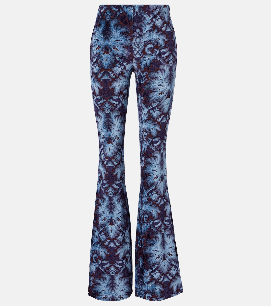 

Принтованные брюки-клёш с высокой талией Etro, Var. Multicolor F.Do Blu