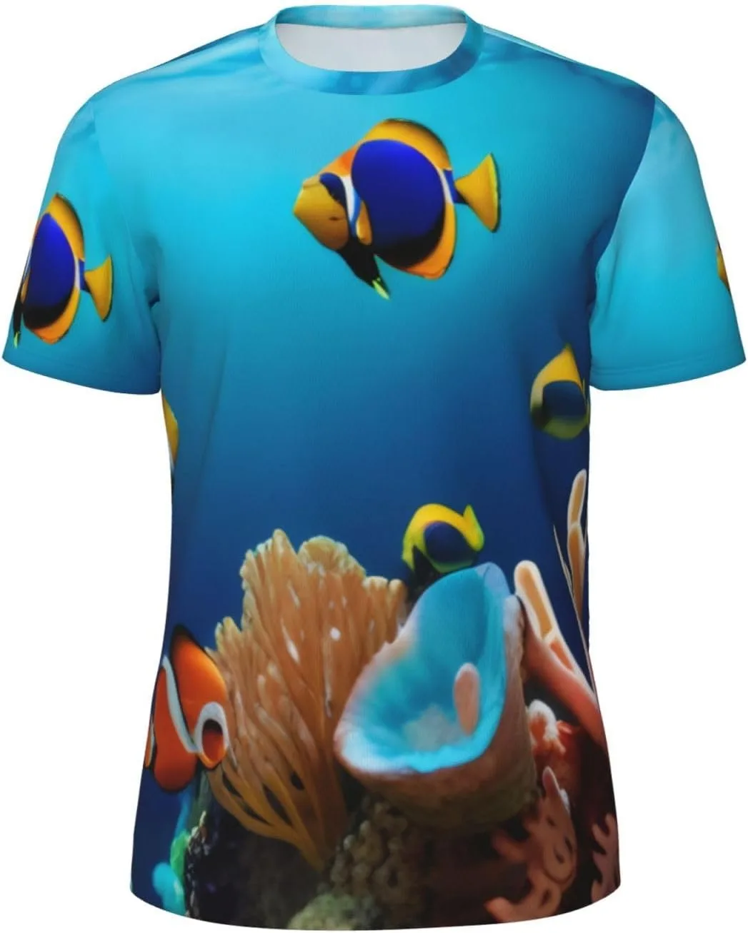 

Мужская футболка Marine Life с принтом, Casual, короткий рукав jshmgchw