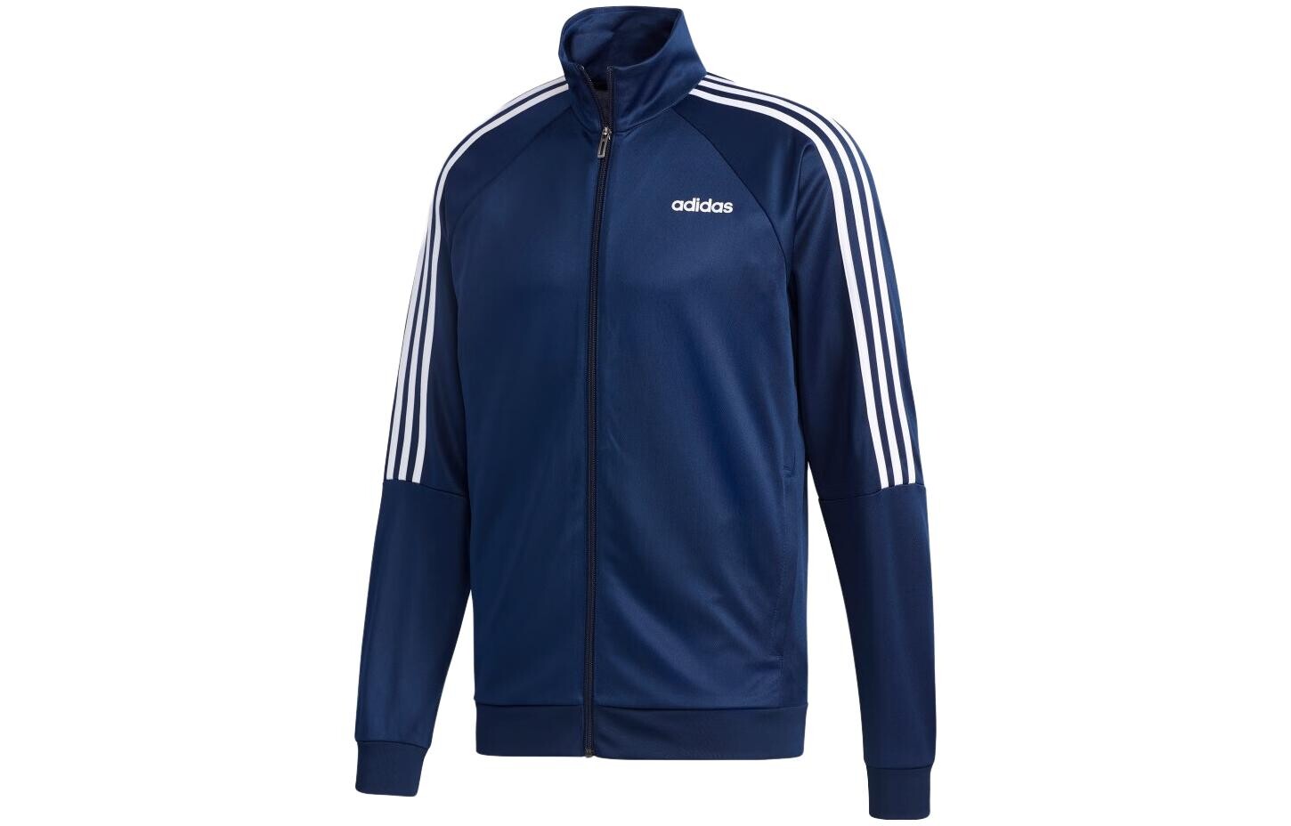 

Куртка мужская Adidas с полосками на рукавах, темно-синий