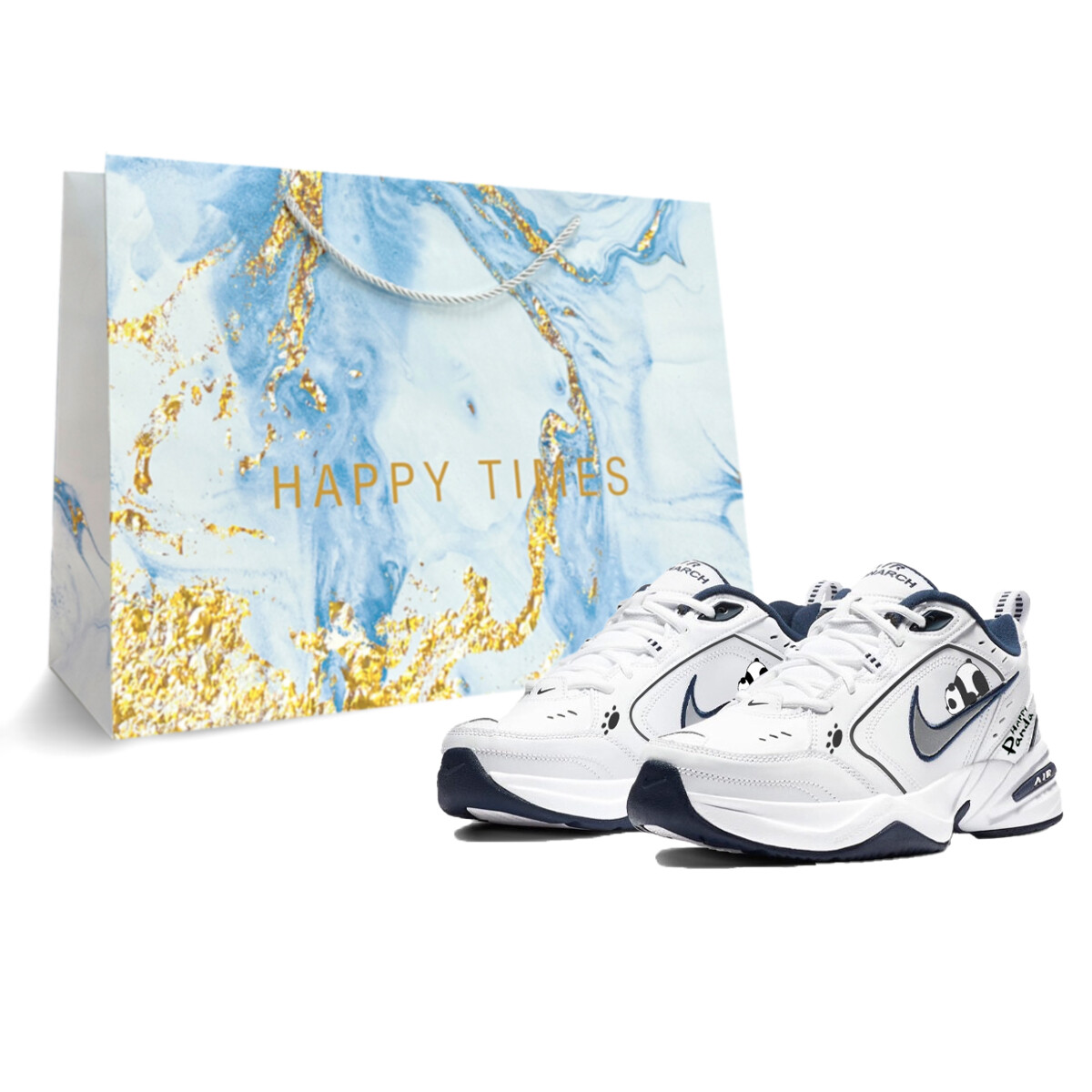 

Кроссовки Nike Air Monarch 4 Chunky Sneakers Unisex Low-Top Black, Белый, Кроссовки Nike Air Monarch 4 Chunky Sneakers Unisex Low-Top Black