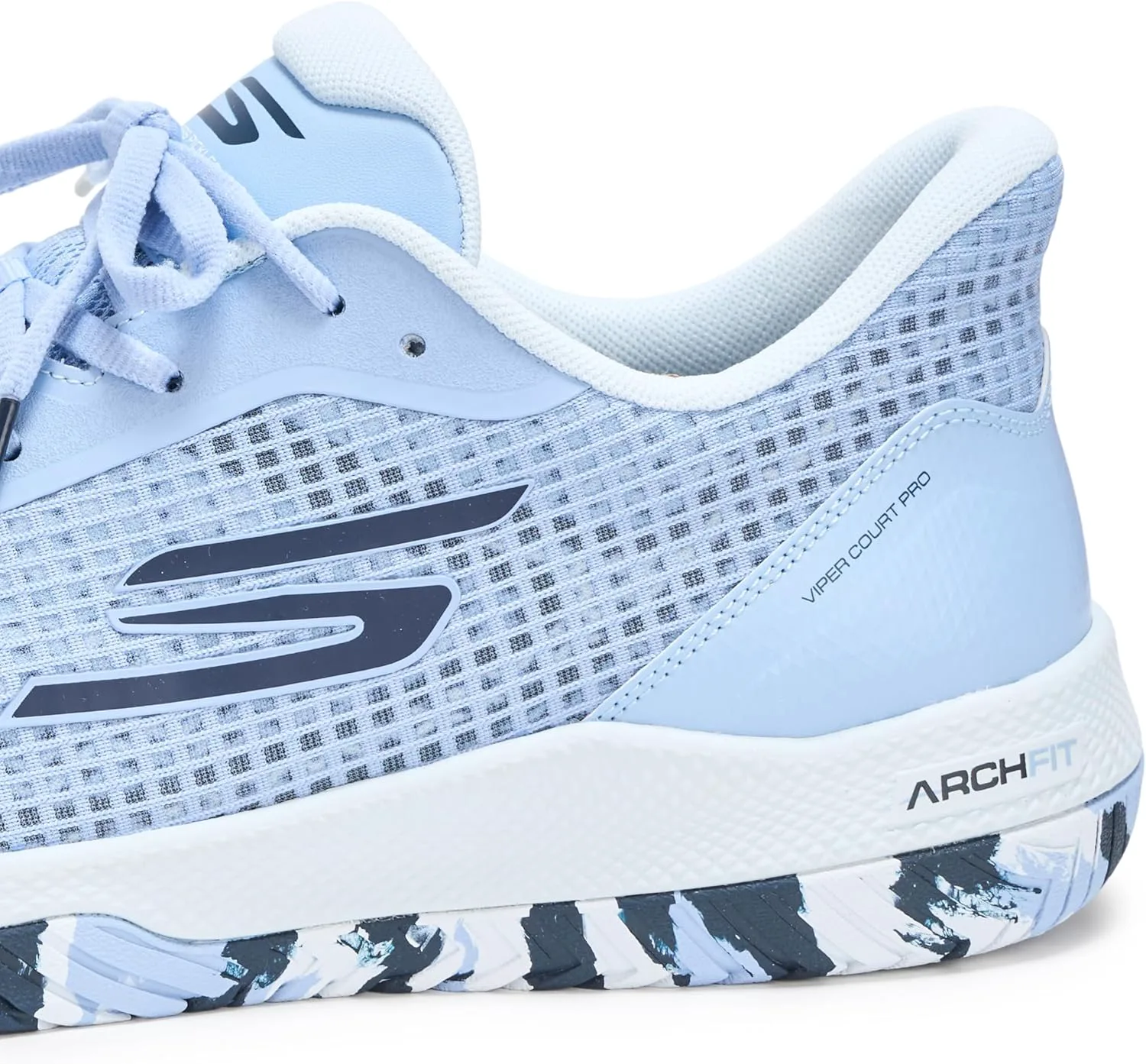 Кроссовки Skechers Viper Court для мужчин - спортивная обувь для игры в пинг-понг и pickleball с поддержкой свода стопы, для использования внутри и на улице — фото 3
