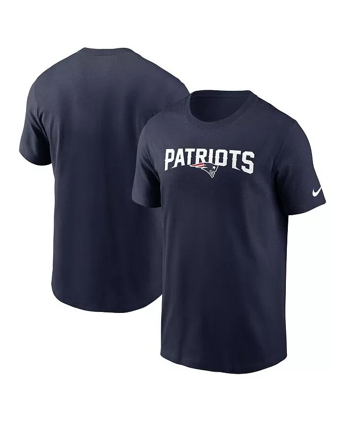 

Мужская темно-синяя футболка New England Patriots Primetime Wordmark Essential Nike, синий