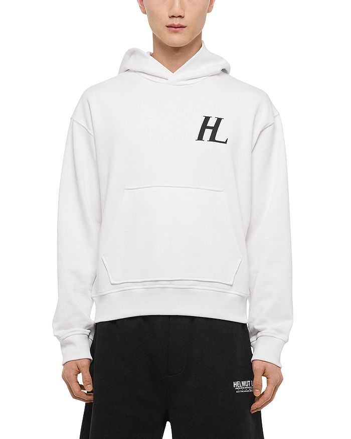 

Капсульный худи с логотипом Helmut Lang, белый