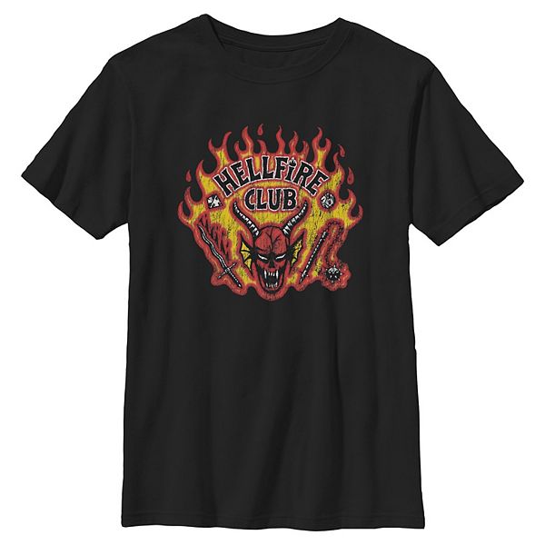 

Футболка с принтом Hellfire Club Flaming Stamp для мальчиков 6-20 Licensed Character