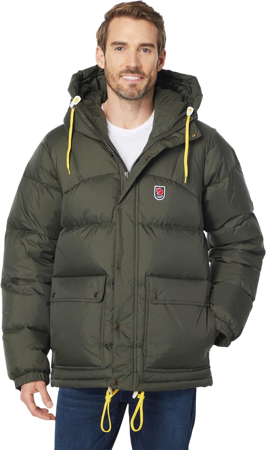 

Пуховик Expedition Lite Fjällräven, цвет Deep Forest