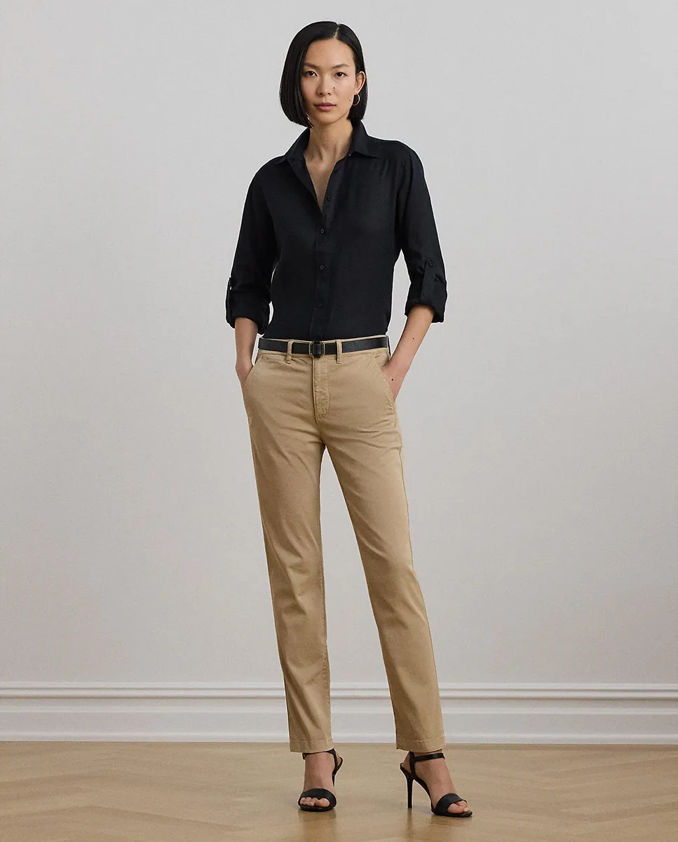 

Женские брюки-чиносы Lauren Ralph Lauren, бежевый