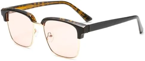 

Женские солнцезащитные очки в стиле ретро с полуметаллическим корпусом, градиентные линзы, защита от ультрафиолета UV400 (2027 год) MTZJH, Leopard Champagne