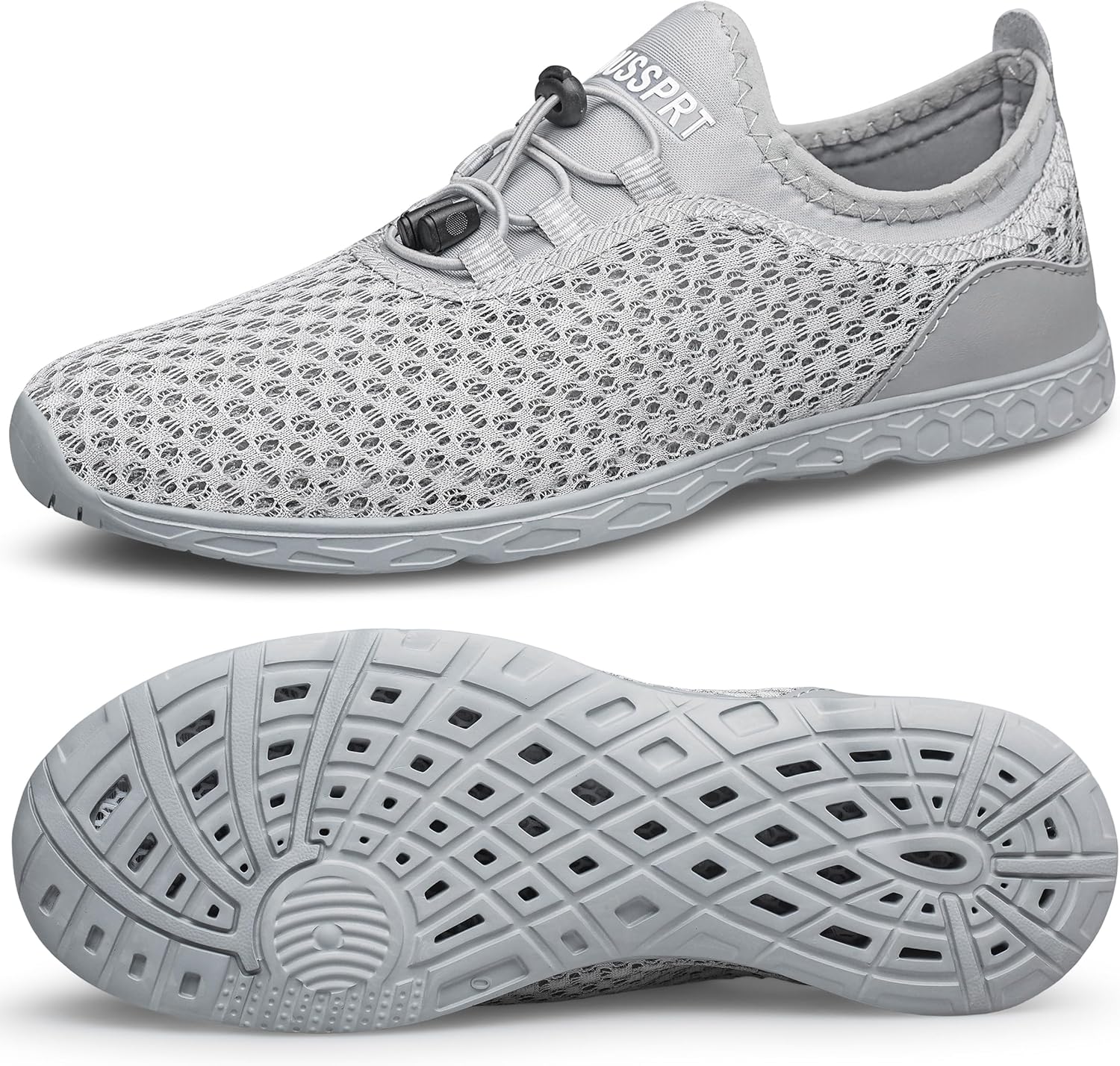 

Мужские водные кроссовки DOUSSPRT, быстросохнущие спортивные аква обувь, Allgrey