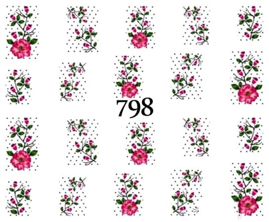 

Водные наклейки для ногтей - №798, Raisin