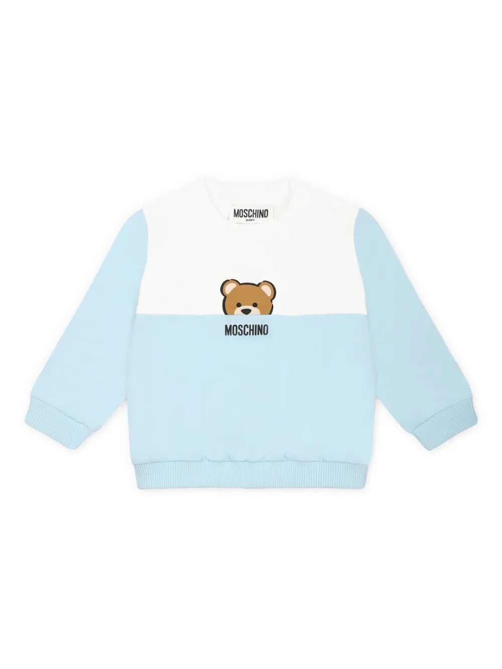 

Толстовка с принтом Teddy Bear Moschino Kids, синий