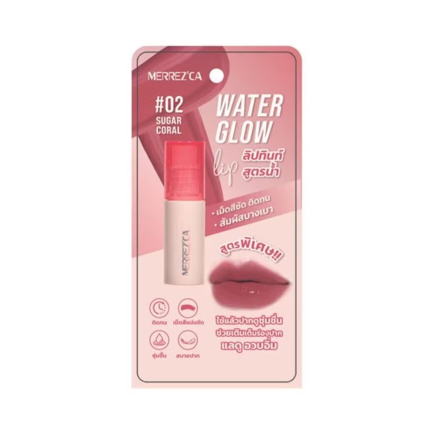 

Merrez'Ca Water Glow Lip 2г. 02 Сахарный Коралл, Sugar Coral