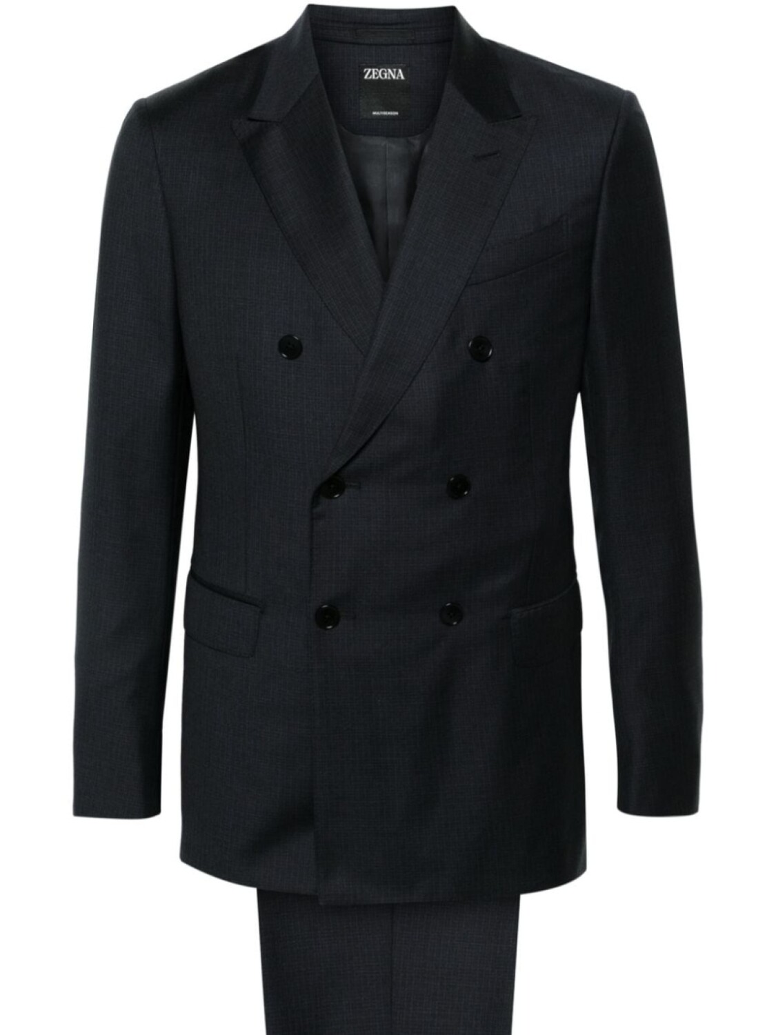 

Zegna костюм в клетку Windowpane, синий