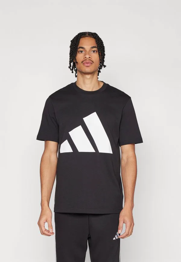 M bl sj t print tshirt Adidas Sportswear, Black White
