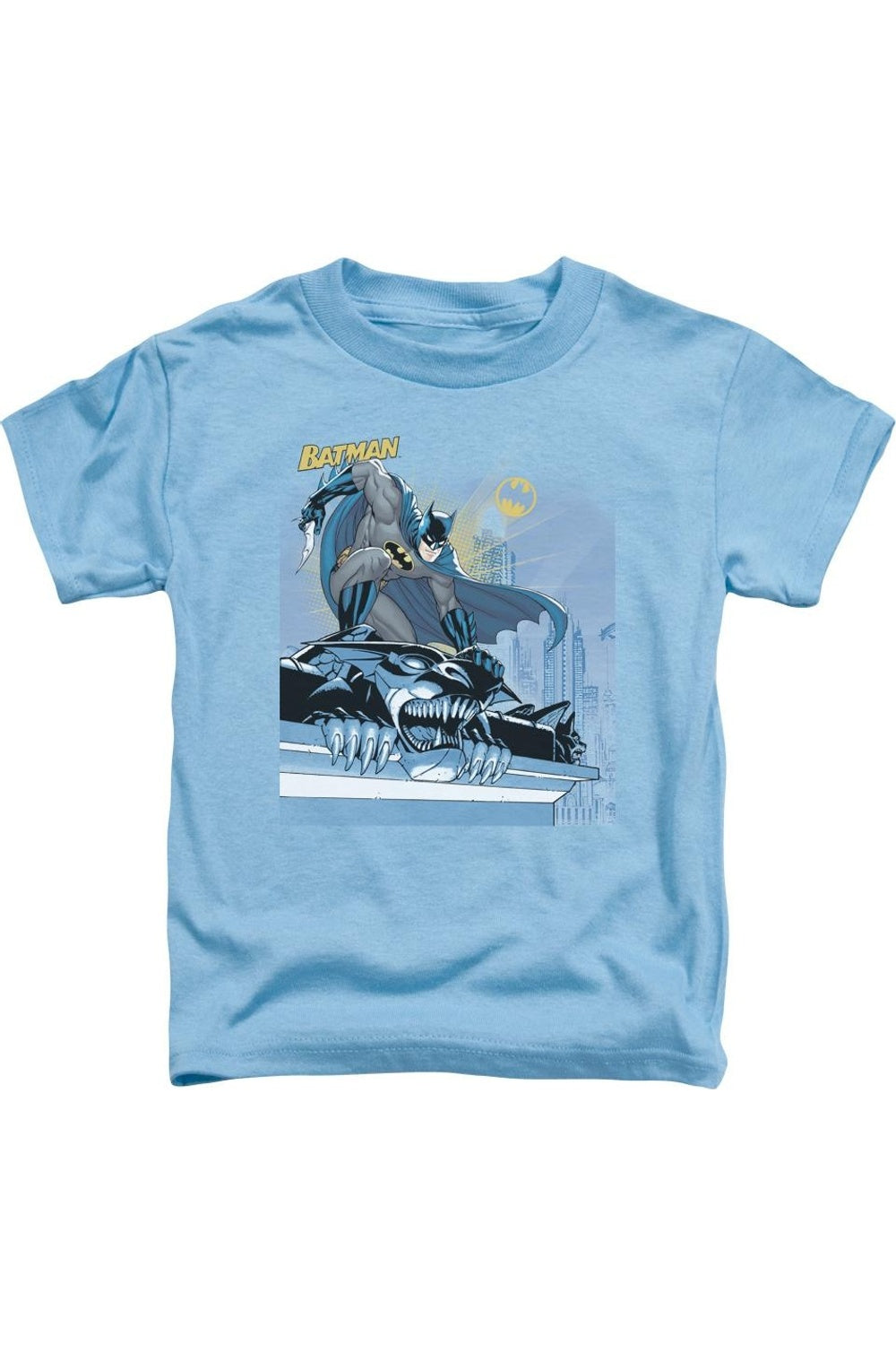 

Футболка с коротким рукавом для малышей Batman "Два горгулья Готэма" Gildan, синий